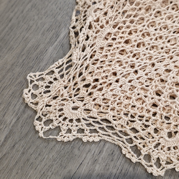 Vintage Chevron Crochet Blanket - Retro 70s Fall Colors Afghan Throw 52"x29" - Picture 8 of 8